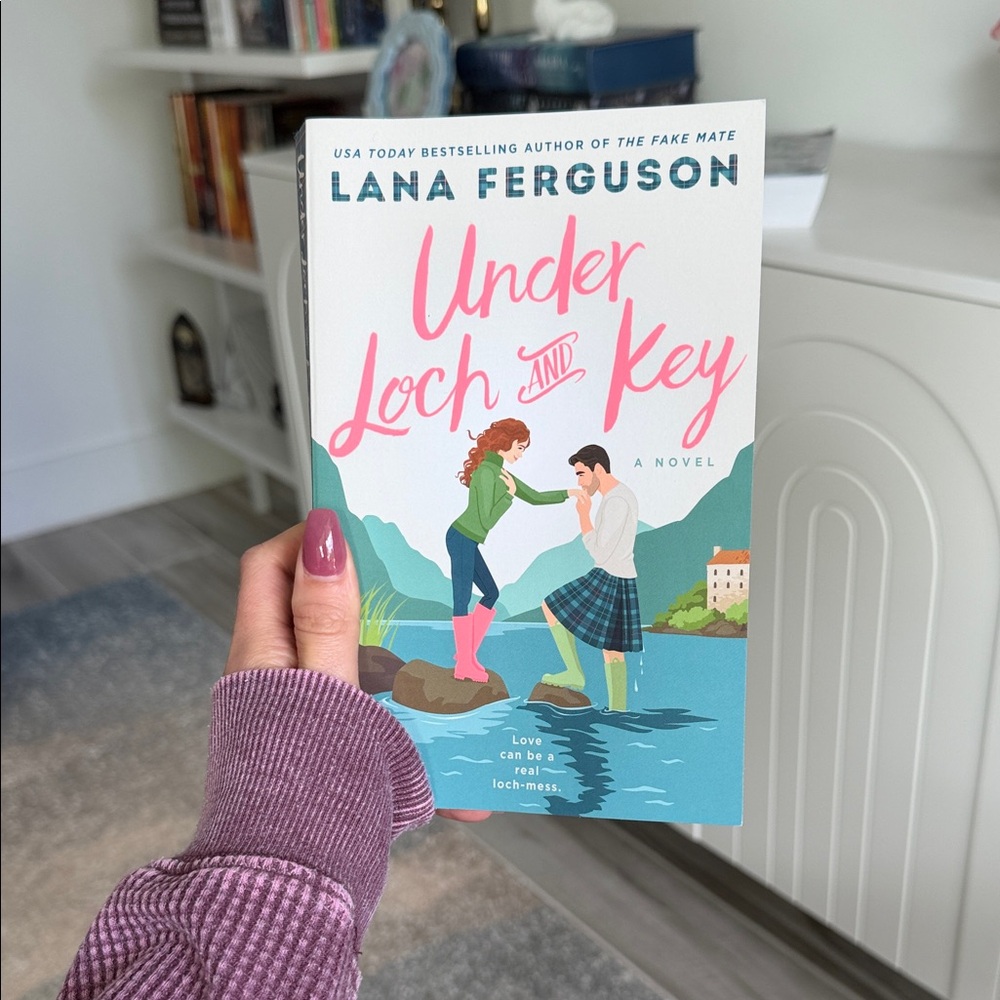Under Loch and Key by Lana Ferguson - Pink & Teal Cover